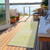 8' Runner Green and White Abstract Washable Non Skid Indoor Outdoor Runner Rug - Green, White
