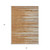 3' X 5' Brown Copper And Ivory Striped Washable Indoor Outdoor Area Rug