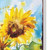 30" Yellow Brown And Green Solid Wood Sunflowers Garden Stake Decor