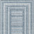 5' X 8' Denim Blue And Ivory Geometric Washable Indoor Outdoor Area Rug - Denim Blue, Ivory