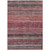 3' X 5' Rust And Blush Striped Washable Indoor Outdoor Area Rug