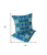 Set of Two 16" X 16" Blue and Green Blown Seam Eclectic Indoor Outdoor Throw Pillow Polyester Premium Quality