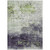 5' X 8' Artichoke Green And Purple Geometric Washable Indoor Outdoor Area Rug