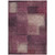 3' X 5' Plum Mauve And Beige Abstract Washable Indoor Outdoor Area Rug