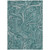 3' X 5' Teal Blue Aqua And Ivory Paisley Washable Indoor Outdoor Area Rug