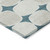 3' X 5' Teal Blue Beige And Ivory Abstract Washable Indoor Outdoor Area Rug