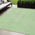 5' X 8' Mint Green And Ivory Geometric Washable Indoor Outdoor Area Rug - 608219205744
