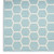 9' X 12' Aqua And Ivory Geometric Indoor Outdoor Area Rug