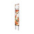 42" White Brown Orange And Green Solid Wood Deer Garden Stake