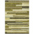 3' X 5' Olive Green Ivory And Beige Striped Washable Indoor Outdoor Area Rug