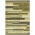 3' X 5' Olive Green Ivory And Beige Striped Washable Indoor Outdoor Area Rug