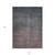 3' X 5' Gray Charcoal And Brown Ombre Washable Indoor Outdoor Area Rug