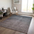 3' X 5' Gray Charcoal And Brown Ombre Washable Indoor Outdoor Area Rug