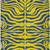 3' X 5' Yellow And Blue Animal Print Washable Indoor Outdoor Area Rug