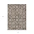 3' X 5' Brown Gray And Beige Floral Washable Indoor Outdoor Area Rug