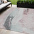 5' X 8' Blush And Gray Abstract Washable Indoor Outdoor Area Rug - Blush, Gray