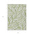 3' X 5' Artichoke Green And Beige Floral Washable Indoor Outdoor Area Rug