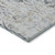 5' X 8' Gray Black And Green Floral Washable Indoor Outdoor Area Rug
