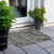 2' X 3' Gray and Black Abstract Washable Non Skid Indoor Outdoor Area Rug