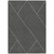 3' X 5' Black And Ivory Geometric Washable Indoor Outdoor Area Rug Transitional Style - Black, Ivory Color