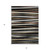 5' X 8' Black Brown And Ivory Striped Washable Indoor Outdoor Area Rug