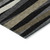 5' X 8' Black Brown And Ivory Striped Washable Indoor Outdoor Area Rug