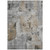 3' X 5' Gray Ivory And Brown Abstract Washable Indoor Outdoor Area Rug