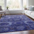 3' X 5' Purple And Beige Medallion Washable Indoor Outdoor Area Rug