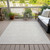 3' X 5' Ivory And Beige Chevron Washable Indoor Outdoor Area Rug