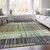 5' X 8' Artichoke Green Charcoal And Purple Striped Washable Indoor Outdoor Area Rug - Artichoke Green, Charcoal, Purple