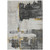 5' X 8' Gray And Tan Abstract Washable Indoor Outdoor Area Rug