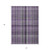 5' X 8' Purple Gray and Black Plaid Washable Non Skid Indoor Outdoor Area Rug