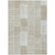3' X 5' Taupe Beige And Tan Patchwork Washable Indoor Outdoor Area Rug