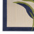 8' Ivory Blue And Orange Floral Indoor Outdoor Runner Rug