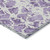 5' X 8' Lilac And Ivory Abstract Washable Indoor Outdoor Area Rug