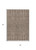 5' X 8' Brown And Ivory Geometric Washable Indoor Outdoor Area Rug - 880016762853