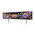 10" Black And Orange Happy Halloween Pumpkin Solid Wood Garden Stake