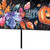 10" Black And Orange Happy Halloween Pumpkin Solid Wood Garden Stake