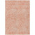 5' X 8' Salmon And Ivory Abstract Washable Indoor Outdoor Area Rug - 880016800852