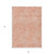 5' X 8' Salmon And Ivory Abstract Washable Indoor Outdoor Area Rug - 880016800852