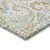 3' X 5' Ivory and Gold Paisley Washable Non Skid Indoor Outdoor Area Rug
