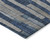 3' X 5' Navy Blue And Denim Blue Striped Washable Indoor Outdoor Area Rug - 880016528428