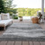 3' X 5' Gray And Charcoal Abstract Washable Indoor Outdoor Area Rug Transitional Style - Gray, Charcoal Color