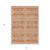 5' X 8' Copper And Ivory Southwestern Washable Indoor Outdoor Area Rug - Copper, Ivory