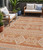 5' X 8' Copper And Ivory Southwestern Washable Indoor Outdoor Area Rug - Copper, Ivory