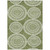 3' X 5' Green And Ivory Geometric Washable Indoor Outdoor Area Rug Transitional Style - Green, Ivory Color