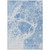 3' X 5' Sky Blue And Denim Blue Nautical Washable Indoor Outdoor Area Rug