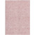 5' X 8' Pink And Red Floral Washable Indoor Outdoor Area Rug