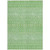 5' X 8' Green And Mint Green Tribal Washable Indoor Outdoor Area Rug