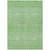 5' X 8' Green And Mint Green Tribal Washable Indoor Outdoor Area Rug